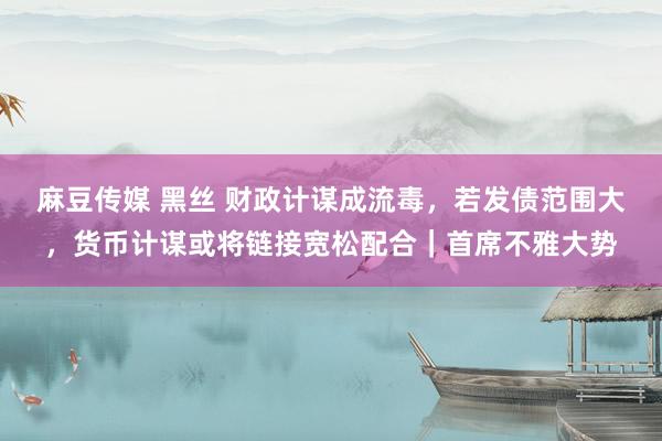 麻豆传媒 黑丝 财政计谋成流毒，若发债范围大，货币计谋或将链接宽松配合｜首席不雅大势