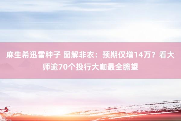 麻生希迅雷种子 图解非农：预期仅增14万？看大师逾70个投行大咖最全瞻望