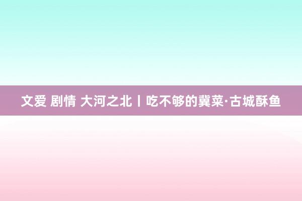 文爱 剧情 大河之北丨吃不够的冀菜·古城酥鱼