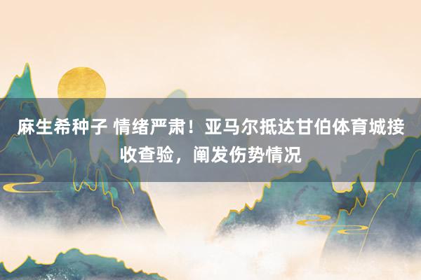 麻生希种子 情绪严肃！亚马尔抵达甘伯体育城接收查验，阐发伤势情况