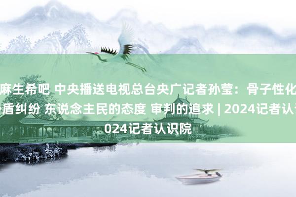 麻生希吧 中央播送电视总台央广记者孙莹：骨子性化解矛盾纠纷 东说念主民的态度 审判的追求 | 2024记者认识院