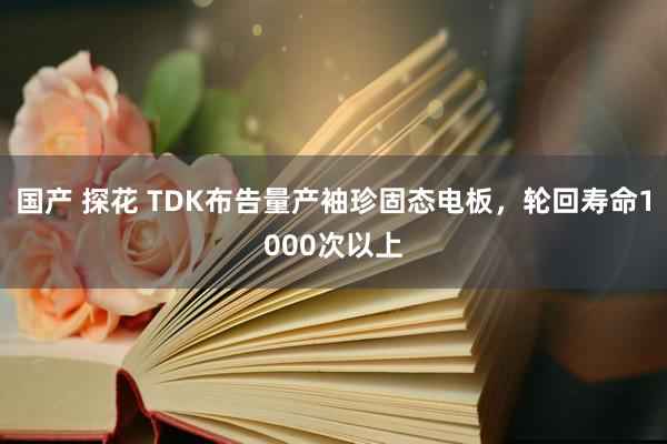 国产 探花 TDK布告量产袖珍固态电板，轮回寿命1000次以上