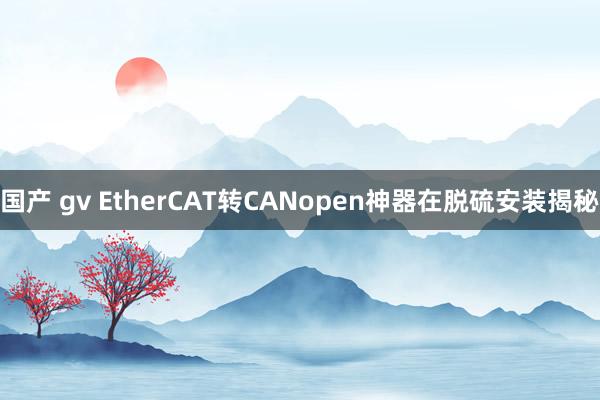 国产 gv EtherCAT转CANopen神器在脱硫安装揭秘