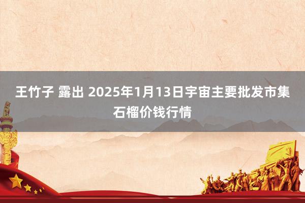 王竹子 露出 2025年1月13日宇宙主要批发市集石榴价钱行情